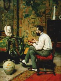 El escultor en su estudio