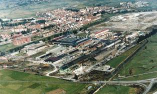 Vista de la Naval. Reinosa al fondo