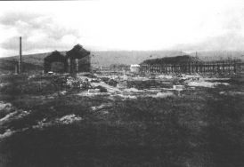 Construcción de los talleres. 1 de julio de 1919