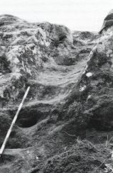 Figura 3. Escalera tallada en la roca