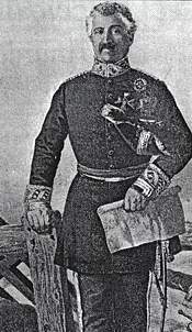 El General Castñeda, según un dibujo de Ubieta