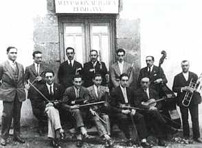 Orquesta de la Agrupaci&oacute;n Art&iacute;stica Reinosana. 1927