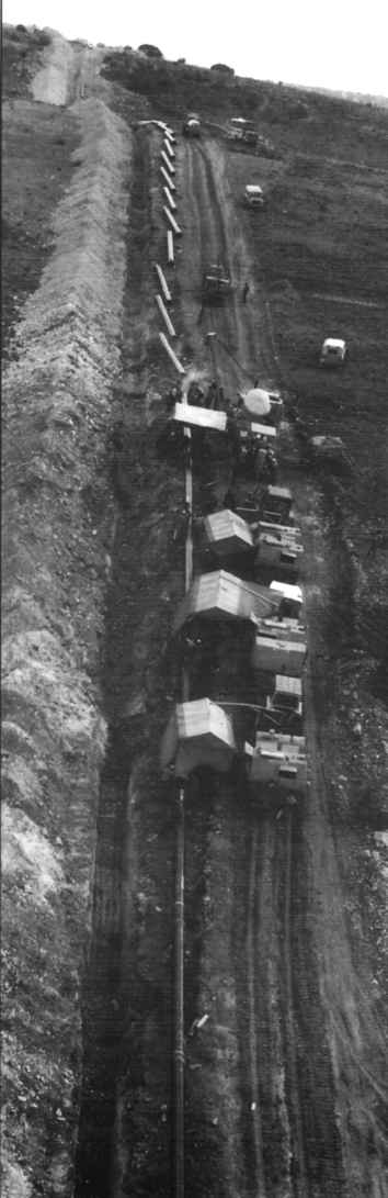 Instalación del gaseoducto