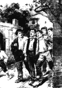 Ronda de mocedad. Dibujo de M. Pedrero, 1901