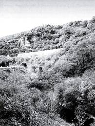 Ubicaci&oacute;n y restos de la ferrer&iacute;a de Pesquera. Fotograf&iacute;a de la autora