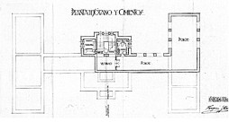Plano de la planta de s&oacute;tano y cimientos
