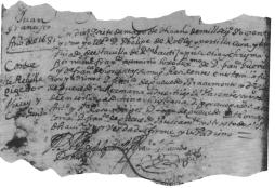 Partida de nacimiento de D. Juan Francisco Güemes y Horcasitas