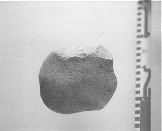 Foto 5. Canto trabajado de las terrazas cuaternarias del r&iacute;o Hijar en Matamorosa