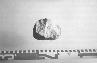 Foto 6. Canto trabajado delas terrazas cuaternarias del r&iacute;o Guares en Abiada