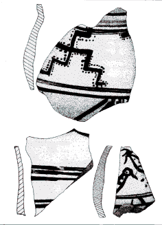 Cerámicas pintadas de tipo celtibérico, importadas