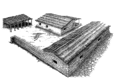 Reconstrucción ideal de las viviendas de la zona sur