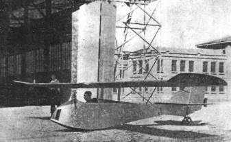 Planeador construido por el Sr. Viana