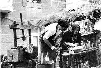 Prensa de miel. Carreta de la pe&ntilde;as "Argumizu", de Reinosa. D&iacute;a de Campoo, 2003