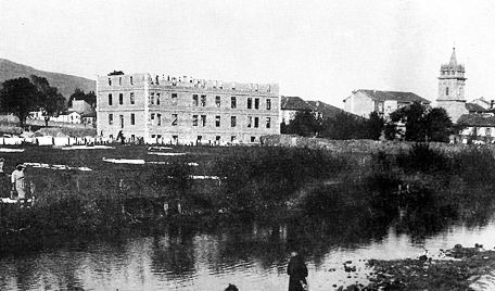 Construcci&oacute;n del colegio. Hacia 1921