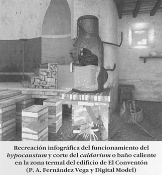 Recreaci&oacute;n infogr&aacute;fica del funcionamiento del hypocastum. (P.A. Fern&aacute;ndez Vega y Digital Model)