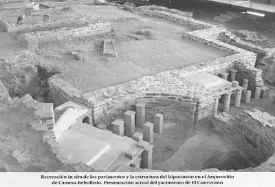 Recreaci&oacute;n in situ de los pavimentos y la estructura del hipocausto