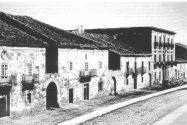 Vista de la calle Real de Reinosa hacia 1850. W. Atkinson