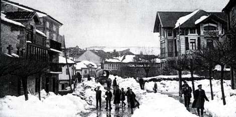 Reinosa. Puente del Ebro. Nevada de 1911, de Jesús Otero