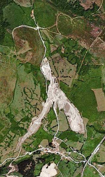 Foto de Google con las obras de la autovía