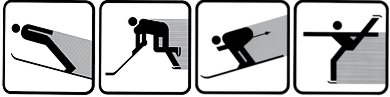 Pictogramas para la Universiada de Invierno de Jaca de 1981.