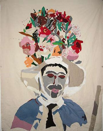 Zamarrón. 2006 Tela cosida. 300 x190 cm.