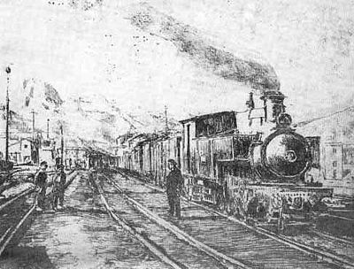 Fig.1. «Tren Hullero». Anónimo. Fundación FF.CC. Españoles.